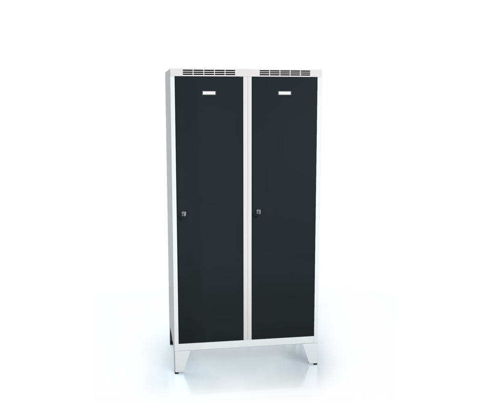 Cloakroom locker reduced height ALDUR 1 with feet 1620 x 800 x 500